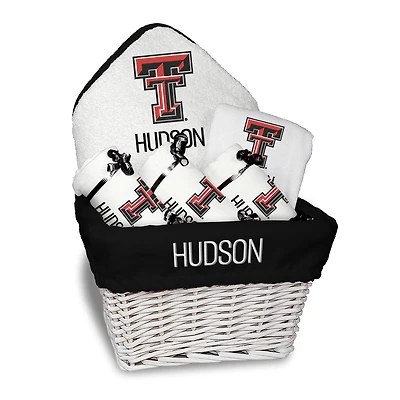 Infant Chad & Jake  Texas Tech Red Raiders Six-Piece Personalized Medium Gift Basket