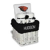 Infant Chad & Jake Oregon State Beavers Four-Piece Personalized Small Gift Basket