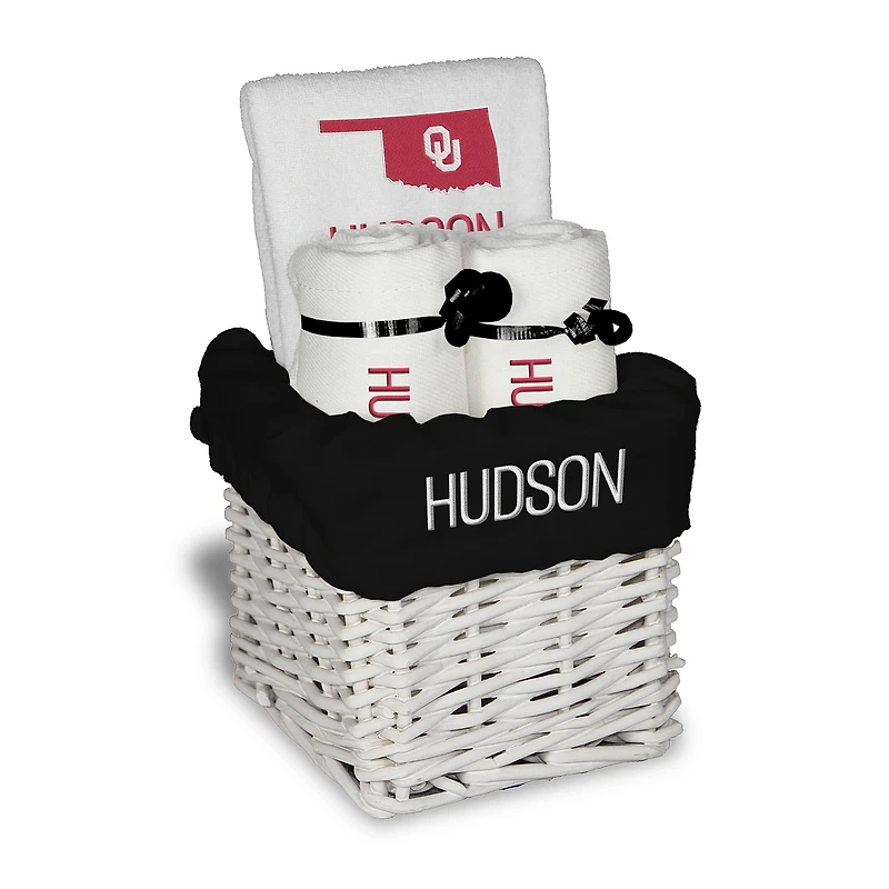 Infant Chad & Jake Oklahoma Sooners Four-Piece Personalized Small Gift Basket
