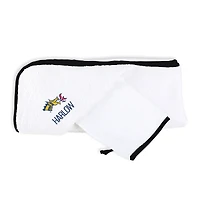 Infant Chad & Jake Drexel Dragons Personalized Hooded Towel & Mitt Set