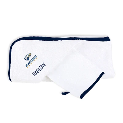 Infant Chad & Jake Emory Eagles Personalized Hooded Towel & Mitt Set