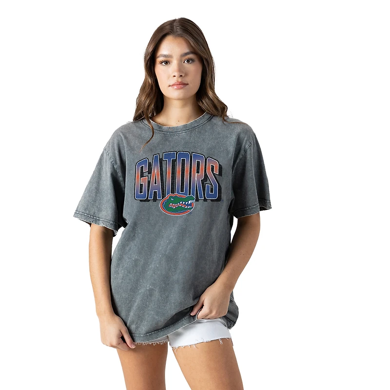 Women's Gameday Couture Gray Florida Gators Snow Washed Relaxed Fit Classic T-Shirt
