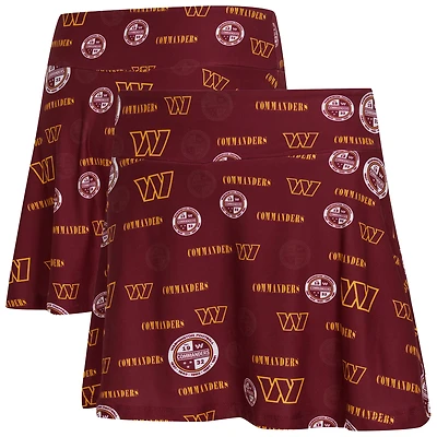 Women's Concepts Sport Burgundy Washington Commanders Mosaic Allover Print Skort