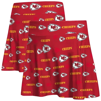 Women's Concepts Sport Red Kansas City Chiefs Mosaic Allover Print Skort