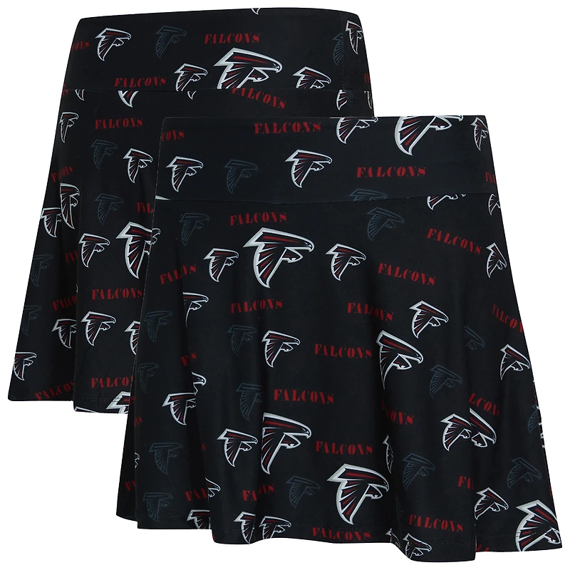 Women's Concepts Sport Black Atlanta Falcons Mosaic Allover Print Skort