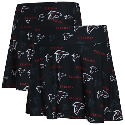Women's Concepts Sport Black Atlanta Falcons Mosaic Allover Print Skort