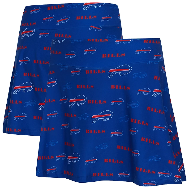 Women's Concepts Sport Royal Buffalo Bills Mosaic Allover Print Skort