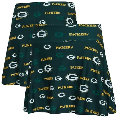 Women's Concepts Sport Green Bay Packers Mosaic Allover Print Skort