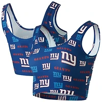 Women's Concepts Sport Royal New York Giants Mosaic Allover Print Bralette