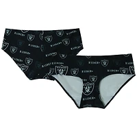Women's Concepts Sport Black Las Vegas Raiders Mosaic Allover Print Knit Panty