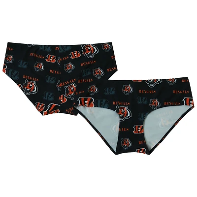 Women's Concepts Sport Black Cincinnati Bengals Mosaic Allover Print Knit Panty