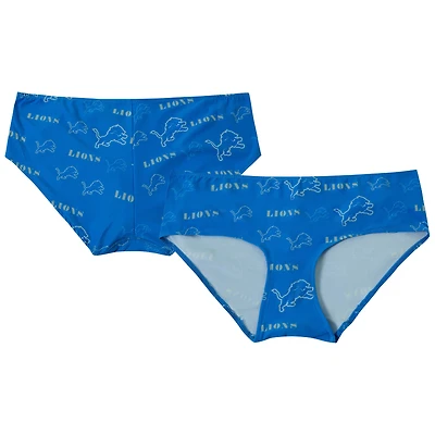 Women's Concepts Sport Blue Detroit Lions Mosaic Allover Print Knit Panty