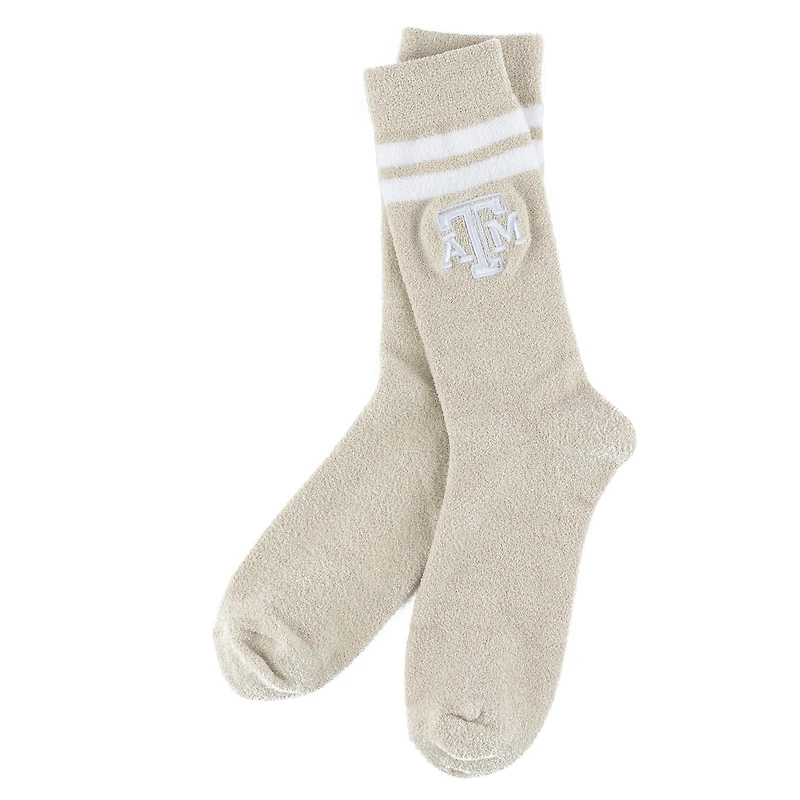 Women's ZooZatz Cream Texas A&M Aggies Victory Plush Socks
