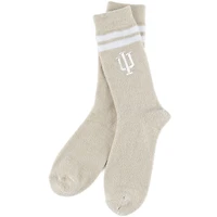 Women's ZooZatz Cream Indiana Hoosiers Victory Plush Socks