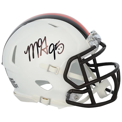 Myles Garrett Cleveland Browns Autographed Riddell 2023 Alternate Speed Mini Helmet
