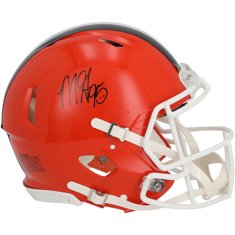 Myles Garrett Cleveland Browns Autographed Riddell 2024 Speed Authentic Helmet