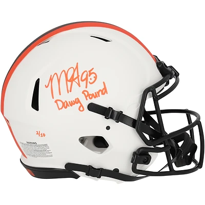 Myles Garrett Cleveland Browns Autographed Riddell Lunar Eclipse Speed Authentic Helmet with "Dawg Pound" Inscription