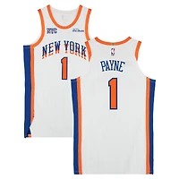 Cameron Payne New York Knicks Game-Used #1 White Nike City Edition Jersey vs. Washington Wizards on March 22, 2025 - Size 46+4