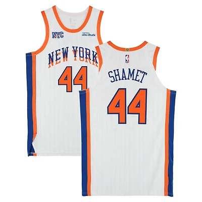 Landry Shamet New York Knicks Game-Used #44 White Nike City Edition Jersey vs. Washington Wizards on March 22, 2025 - Size 48+4