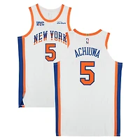 Precious Achiuwa New York Knicks Game-Used #5 White Nike City Edition Jersey vs. Washington Wizards on March 22, 2025 - Size 50+4