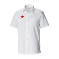 Men's Columbia Buffalo Bills Slack Tide Omni-Wick Throwback Logo Button-Up Camp Shirt