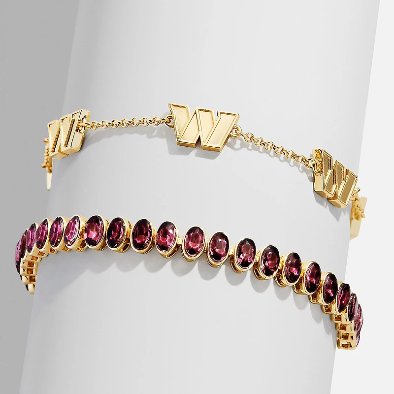 BaubleBar Washington Commanders Set of Two Tennis Bracelets