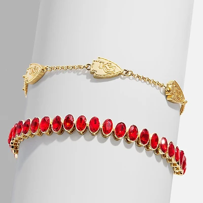 BaubleBar Kansas City Chiefs Set of Two Tennis Bracelets