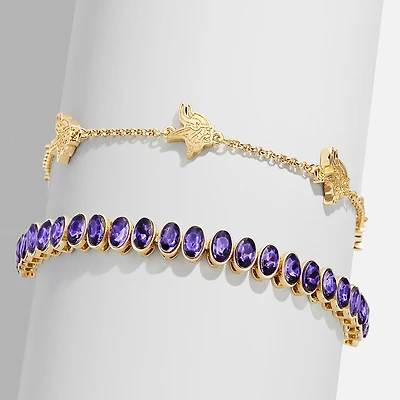BaubleBar Minnesota Vikings Set of Two Tennis Bracelets