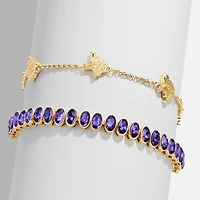 BaubleBar Minnesota Vikings Set of Two Tennis Bracelets