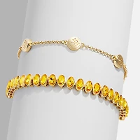 BaubleBar Pittsburgh Steelers Set of Two Tennis Bracelets