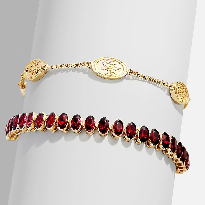 BaubleBar San Francisco 49ers Set of Two Tennis Bracelets