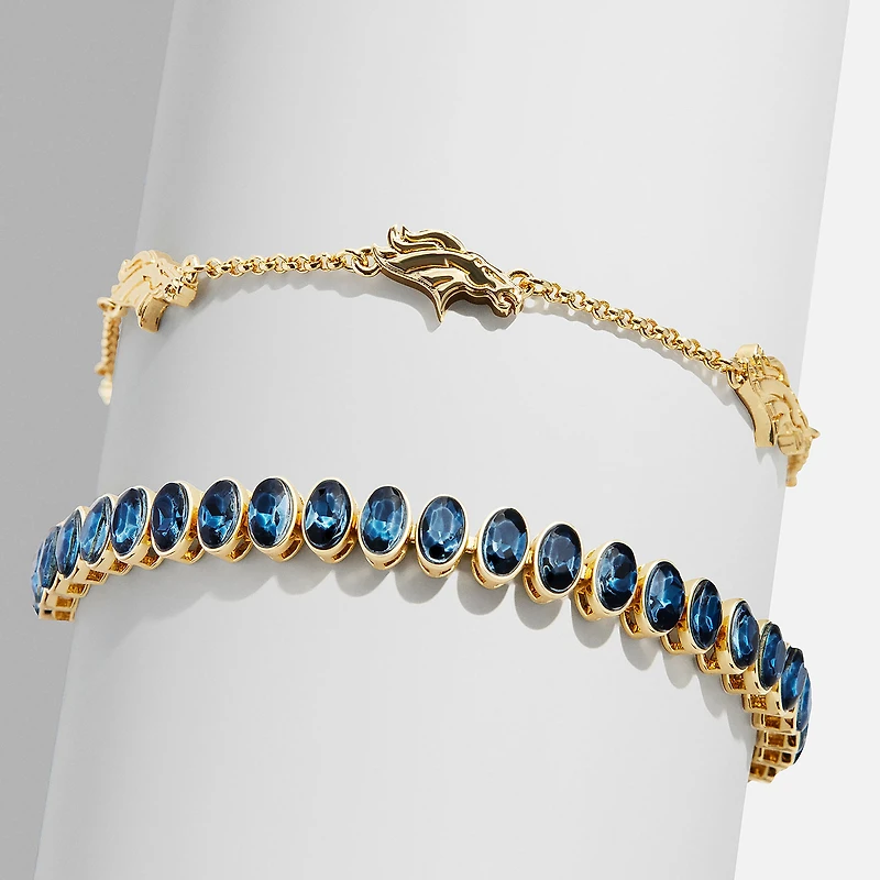 BaubleBar Denver Broncos Set of Two Tennis Bracelets