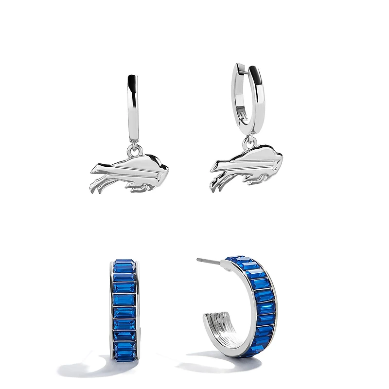 BaubleBar Buffalo Bills Baguette Hoop Earring Set of 2