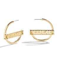BaubleBar Washington Commanders Wordmark Hoop Earrings