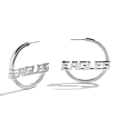 BaubleBar Philadelphia Eagles Wordmark Hoop Earrings