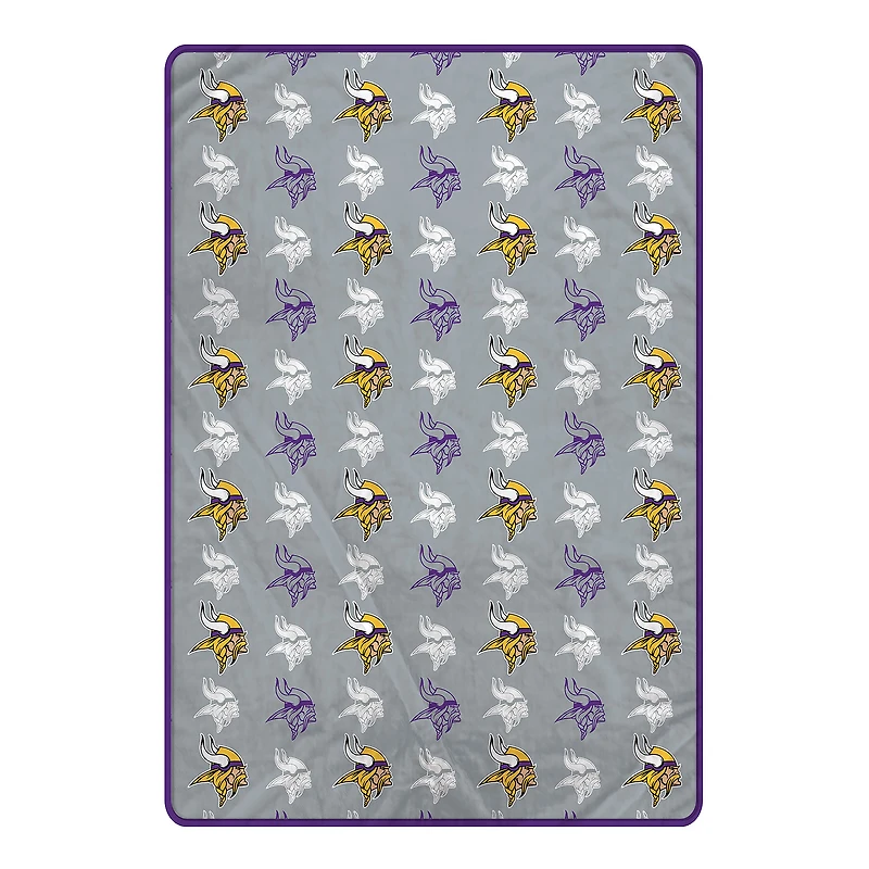 Pegasus Minnesota Vikings 66" x 95" Oversized Logo Roll Ultra Cozy Blanket