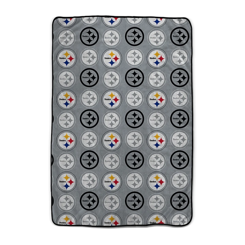 Pegasus Pittsburgh Steelers 66" x 95" Oversized Logo Roll Ultra Cozy Blanket