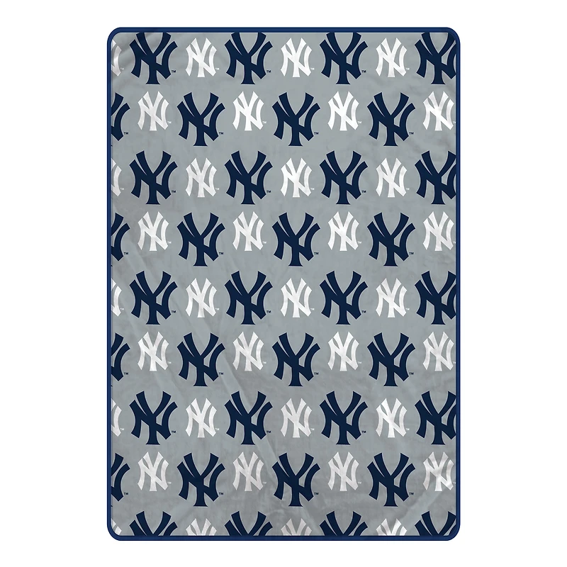 Pegasus New York Yankees 66" x 95" Oversized Logo Roll Ultra Cozy Blanket