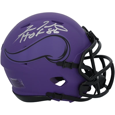 Fran Tarkenton Minnesota Vikings Autographed Riddell Rave Speed Mini Helmet with "HOF 86" Inscription