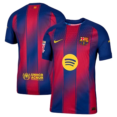 Men's Nike  Navy Barcelona 2025/26 Home Authentic Jersey with Patch