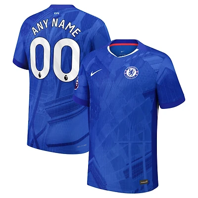 Men's Nike  Blue Chelsea 2025/26 Home Authentic Custom Jersey