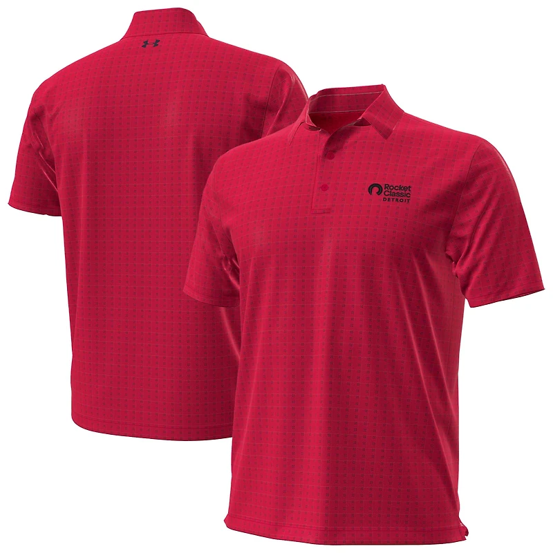 Men's Under Armour Red Rocket Classic Drive Block Digi Polo