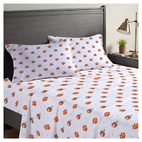 Pegasus Clemson Tigers Four-Piece Full Sheet Set
