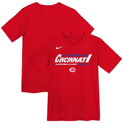 Youth Nike  Red Cincinnati Reds 2025 Speedway Classic T-Shirt