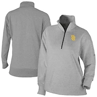 Women's Columbia Gray San Diego Padres Birchwood Hills Quarter-Zip Pullover