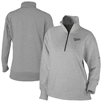 Women's Columbia Gray Baltimore Orioles Birchwood Hills Quarter-Zip Pullover