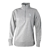 Women's Columbia Gray Tampa Bay Rays Birchwood Hills Quarter-Zip Pullover