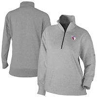 Women's Columbia Gray Cleveland Guardians Birchwood Hills Quarter-Zip Pullover