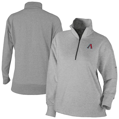 Women's Columbia Gray Arizona Diamondbacks Birchwood Hills Quarter-Zip Pullover