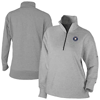 Women's Columbia Gray Houston Astros Birchwood Hills Quarter-Zip Pullover